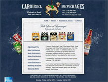 Tablet Screenshot of carouselbeverages.com